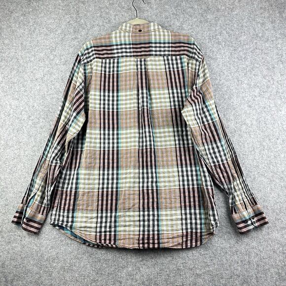 Tommy Bahama Shirt Mens XL Cotton Madras Plaid Button Up Preppy Long Sleeve - Picture 5 of 16